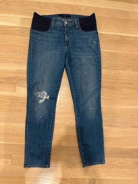 J Brand Maternity Skinny Jeans with Stretch Waistband - size 27